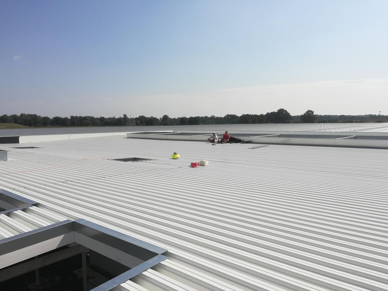 Izolace střechy haly NWT Dolní Lutyně